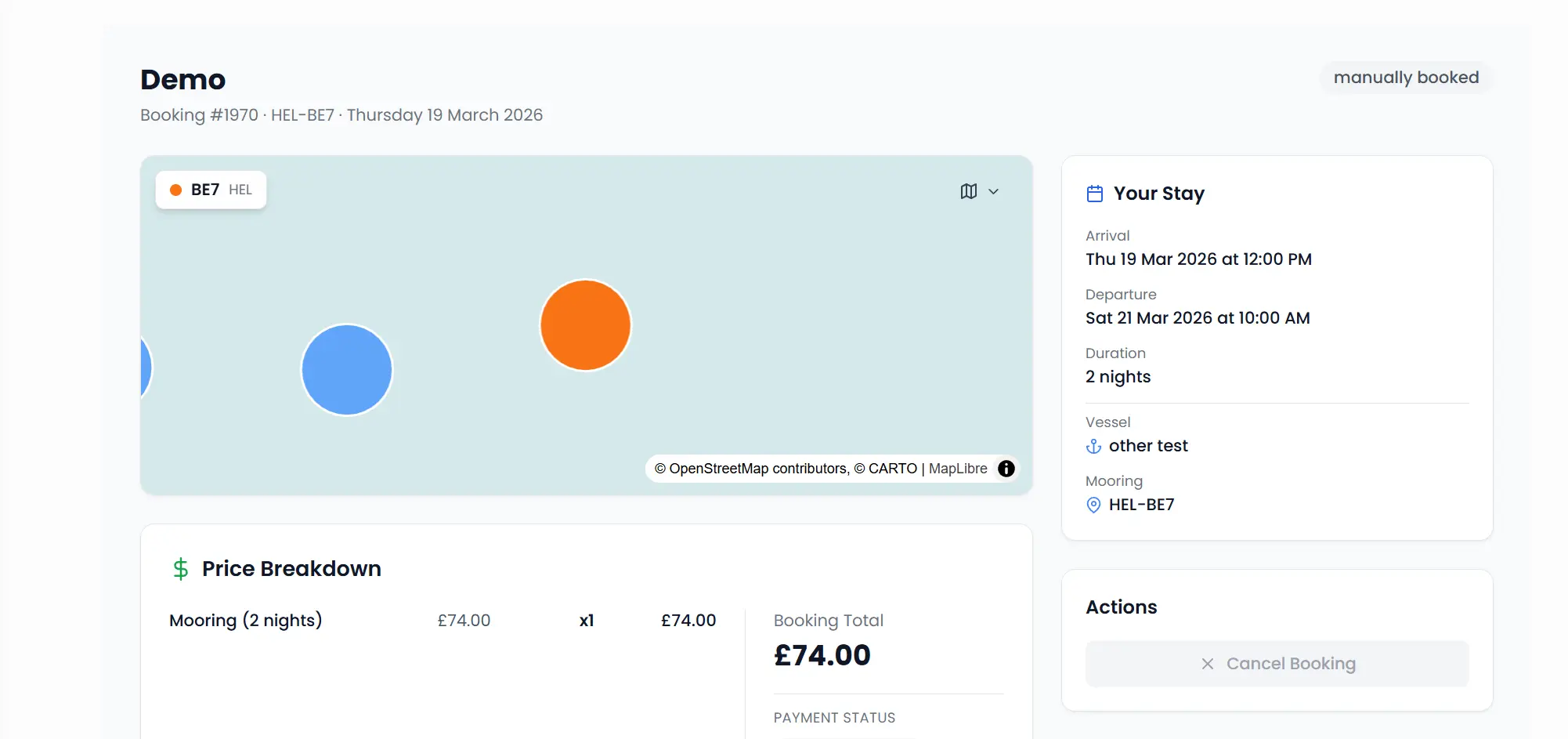 Visitor Dashboard — My Bookings
