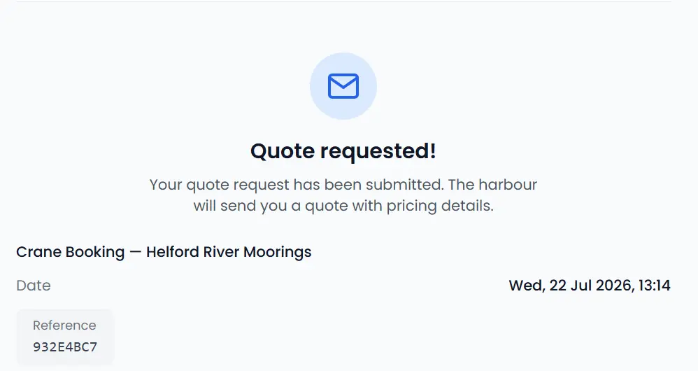 Service booking flow