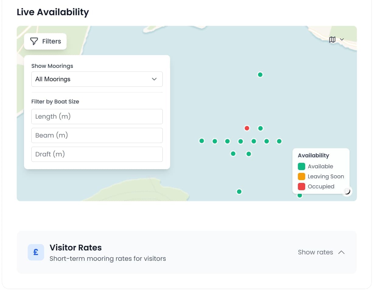 Public Marina Map — Customer View